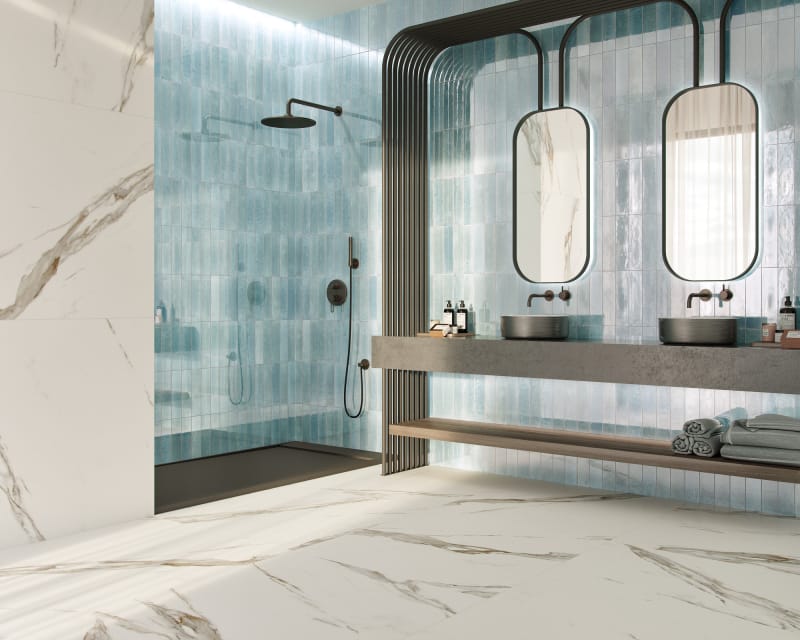 Dune Agadir Agua Gloss Subway Tile 70X280mm