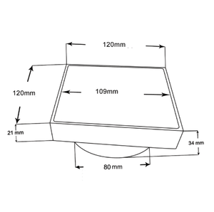 TSI Showers BUYG003.FD BRUSHED YELLOW GOLD SHOWER GRATE FLOOR WASTE DRAIN SMART INSERT TILE 120*120MM(81.3MM OUTLET)