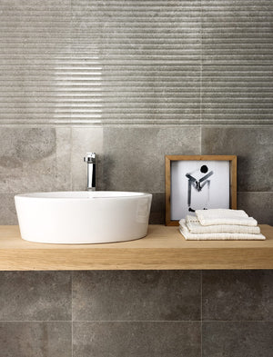EST Tile 01206	 PIEMME 30X60 BITS PEWTER SMOKE NAT/RET MADE IN ITALY