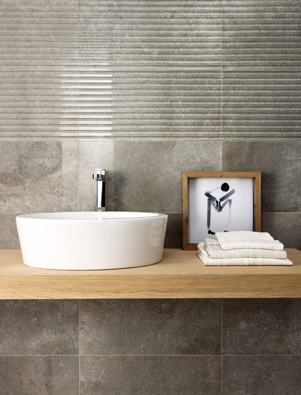 EST Tile 01206	 PIEMME 30X60 BITS PEWTER SMOKE NAT/RET MADE IN ITALY