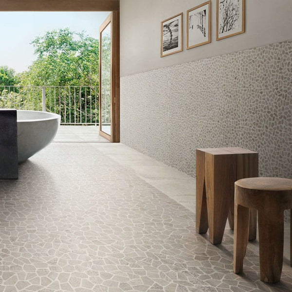EST Tile 01210	 PIEMME 30X60 BITS POWDER BONE FACET NAT/RET MADE IN ITALY