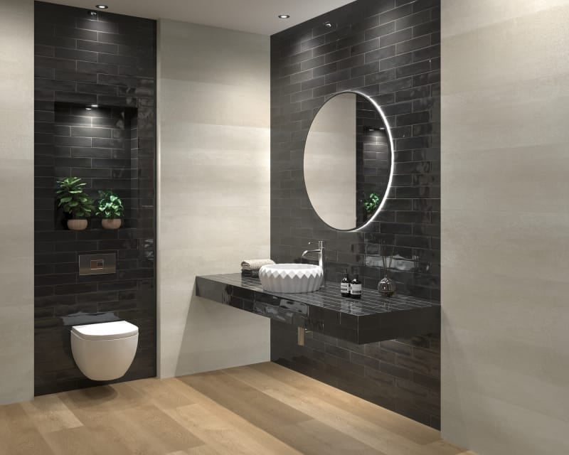 Dune Agadir Noche Gloss Subway Tile 70X280mm