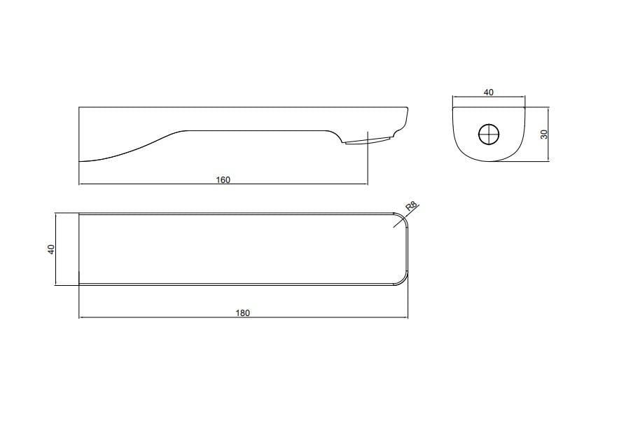CH0220.BS IVANO SERIES CHROME BATHTUB/BASIN WALL SPOUT