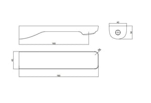 TSI Mixer Taps CH0220.BS IVANO SERIES CHROME BATHTUB/BASIN WALL SPOUT