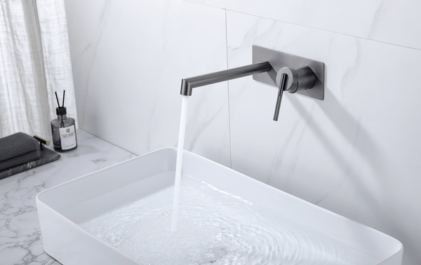TSI BU0243.BM CADDENCE SERIES BRUSHED NICKEL WALL MIXER WITH SPOUT