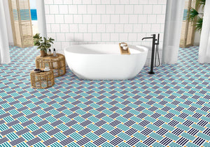 ET Tile Dune Doria White Matt Pattern Tile 200X200mm
