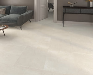 ET Tile Fancy White Matt Concrete Look Tile 600x600mm