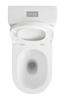 KDK Toilets V043 Sylea Tornado Rimless Back To Wall Toilet Suite 655x380x860mm