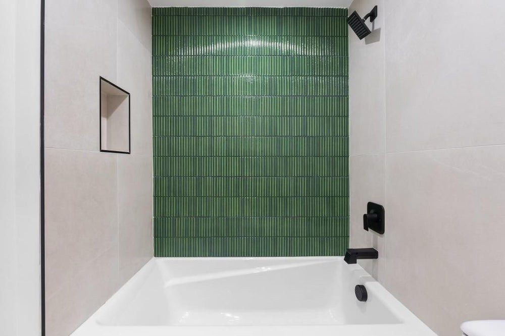 EST 05233 PIEMME 300x600MM HOMEY STRIPES GREEN GLOSSY MADE IN ITALY
