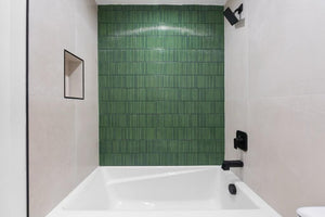 EST Tile EST 05233 PIEMME 300x600MM HOMEY STRIPES GREEN GLOSSY MADE IN ITALY