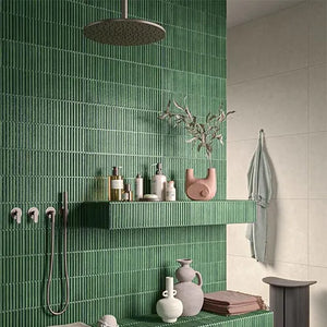 EST Tile EST 05233 PIEMME 300x600MM HOMEY STRIPES GREEN GLOSSY MADE IN ITALY