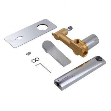 RUSHY Series Square Chrome Wall Mixer with Spout CH0153.BM