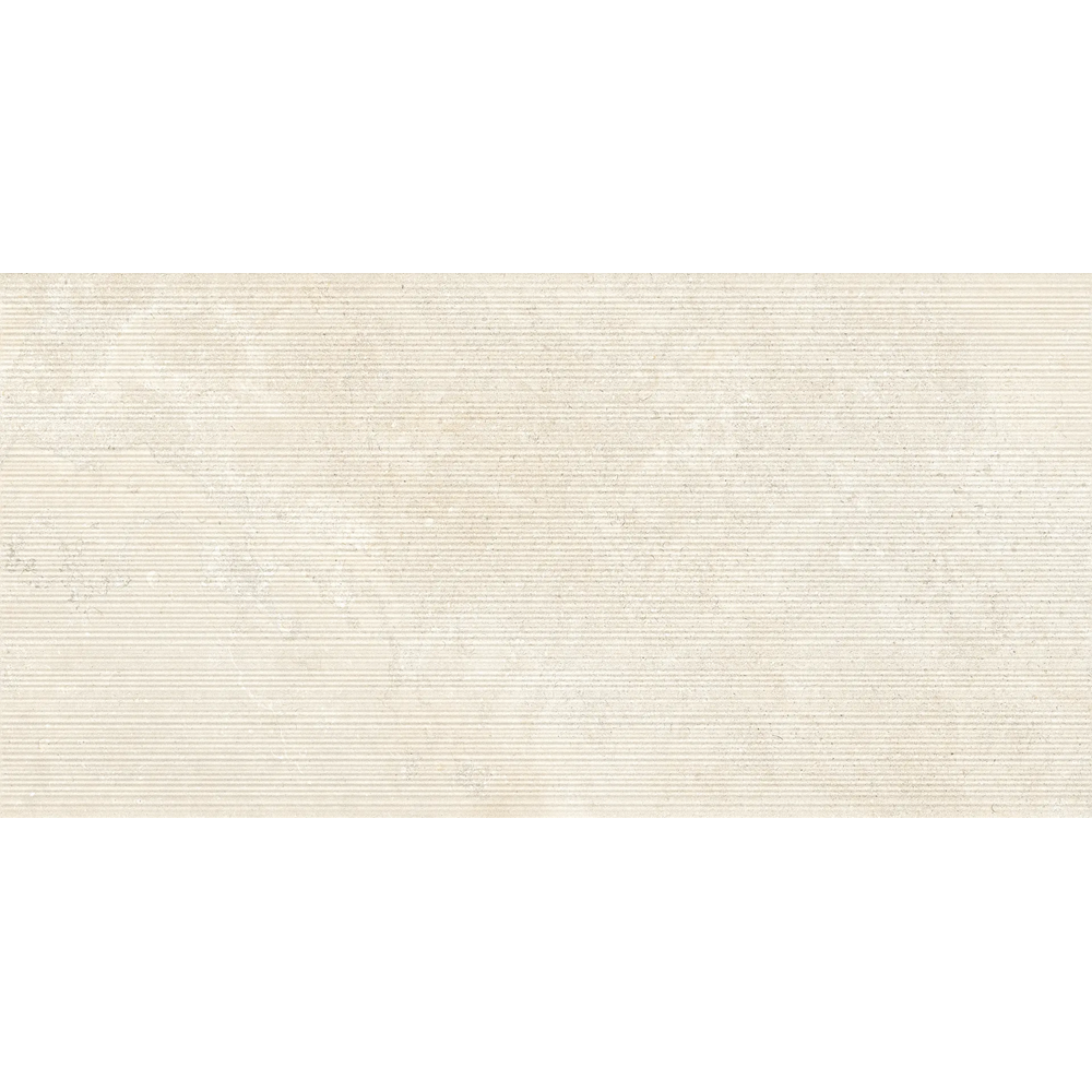 EST 05598A PIEMME 600x1200MM LIMESTONE RIBBED ITALIAN WHITE NAT/RET MADE IN ITALY