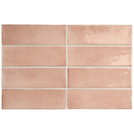 Coco Orchard Pink Gloss Subway Tile 50X150mm Made in Spain
