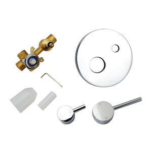 TSI Mixer Taps CH0125-2.ST LUCID PIN ROUND CHROME SHOWER/BATH MIXER DIVERTER