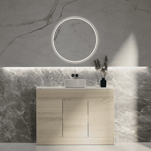 ERICA 1200mm Natural Oak Floor Standing Vanity E-FS1200