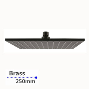 TSI Showers GM0135.SH SQUARE GUN METAL GREY BRASS RAINFALL SHOWER HEAD 250MM