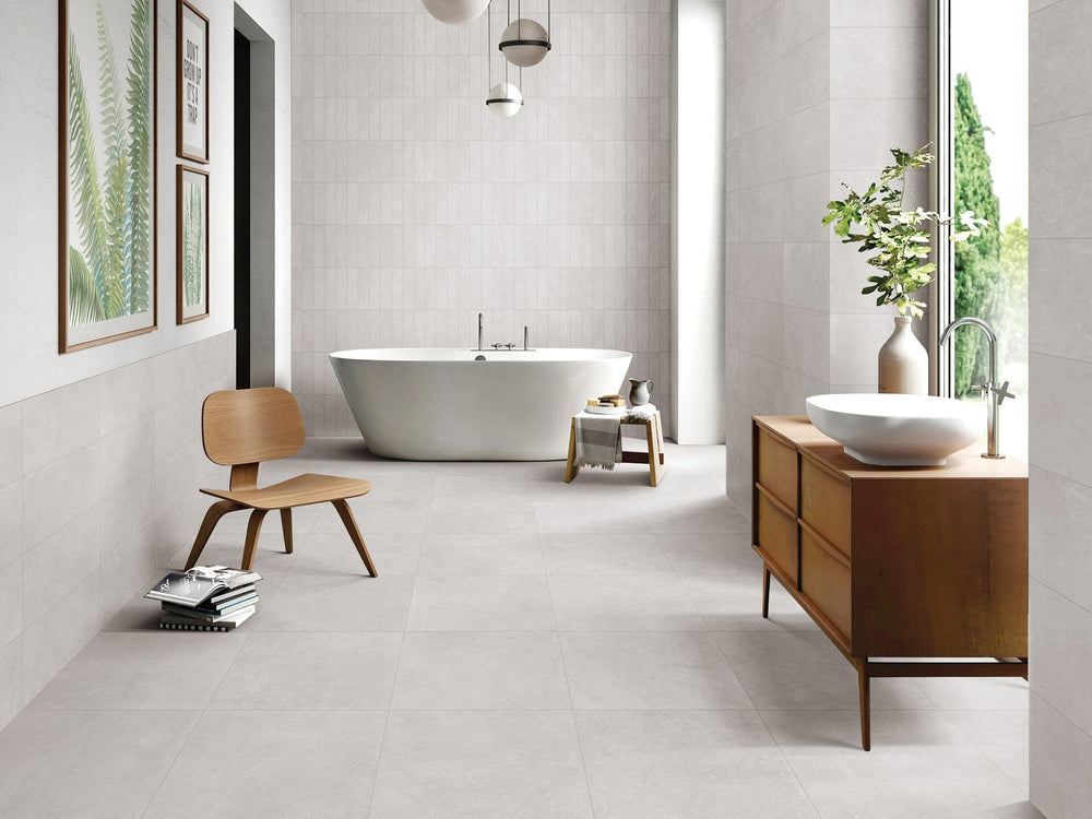 13CREWHM CRS71 CRETE BIANCO WHITE MATT P4 75X300mm