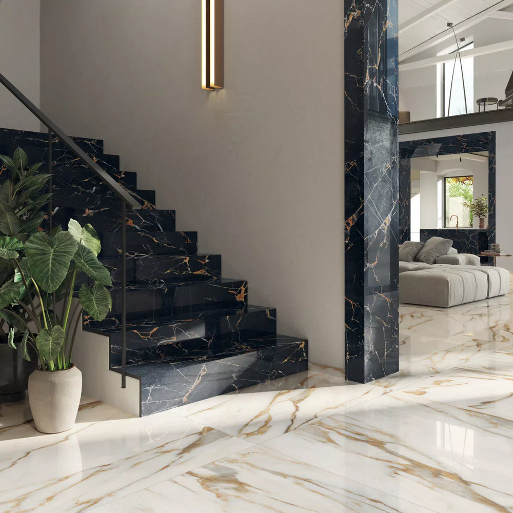 Sensi Signoria Calacatta Vena Oro Natural Mable Look Tile 600X1200mm