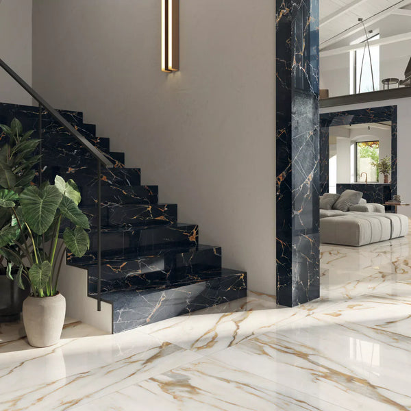 ET Tile Sensi Signoria Calacatta Vena Oro Natural Mable Look Tile 600X1200mm