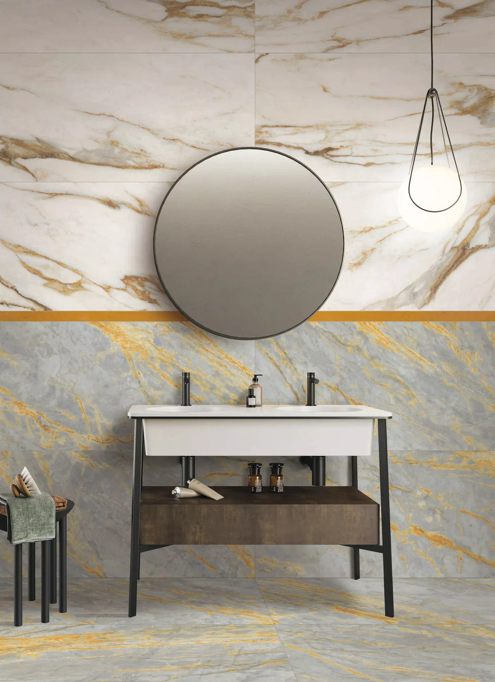 Sensi Signoria Grigio Siena Lux Mable Look Tile 600X1200mm