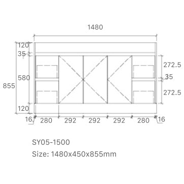 Tobi Freestanding Vanity 1500mm Prime Oak/Natural Timber Single/Double Bowl SY05-1500