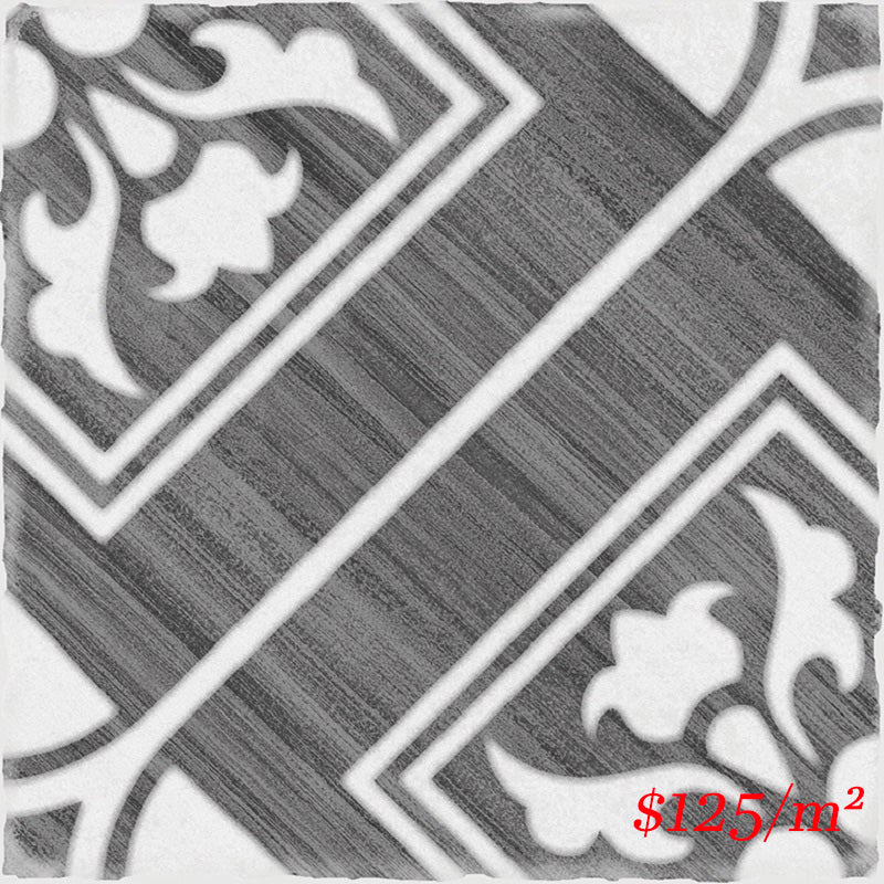 15TELCHG E234170 ANDRA TELMO CHARCOAL GLOSS 150X150MM