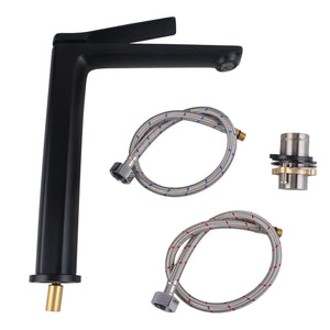 TSI Mixer Taps RUSHY Series Black Tall Basin Mixer OX0149.BM