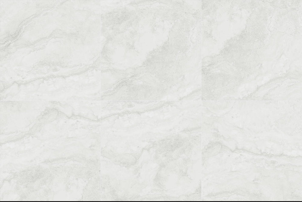Travertine White Matt Tile 600x600mm