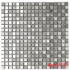 185647 METALIC SILVER 301X301mm Spain Made