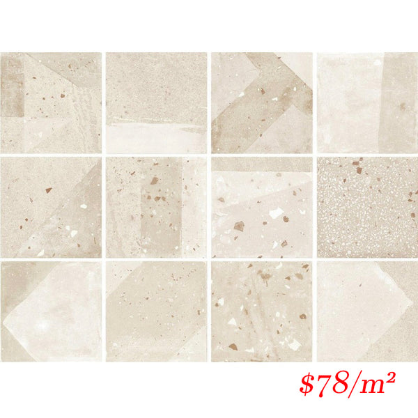 187686 AGNES NATURAL MATT 200X200MM Spain Made
