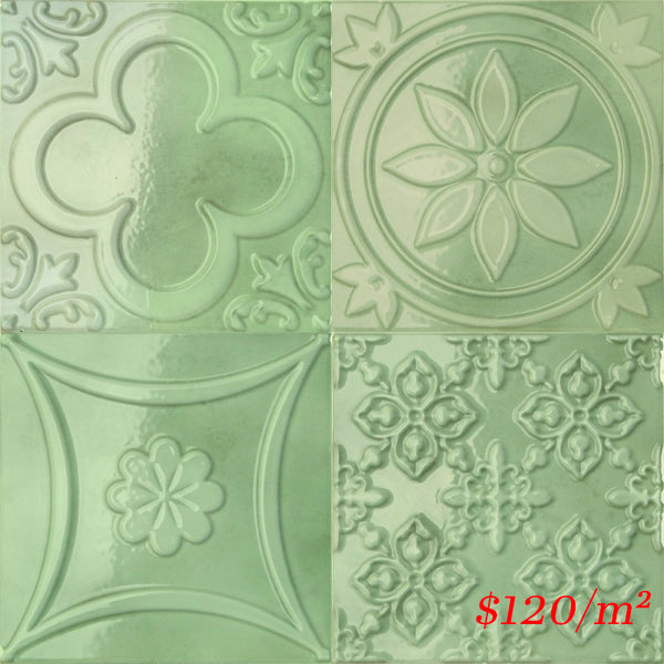 188089 LUCCIOLA MENTA GLOSS 150X150mm Spain Made