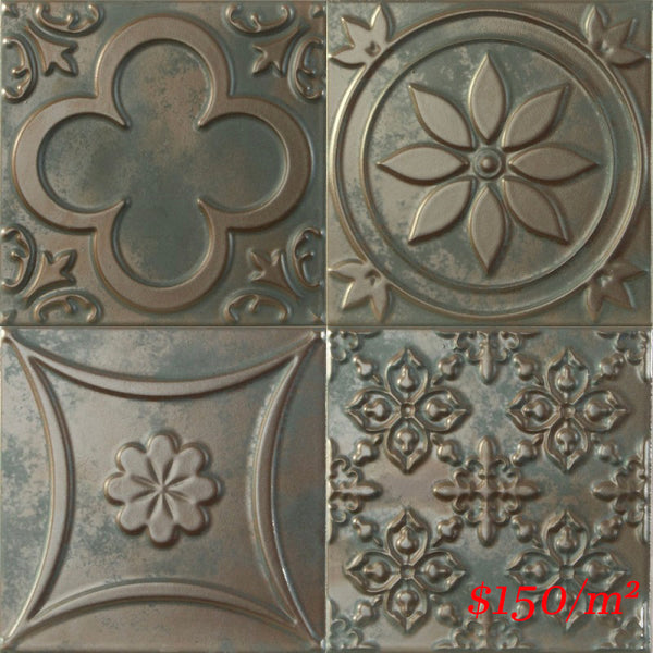 188093 LUCCIOLA BRONCE MATT 150X150mm Spain Made