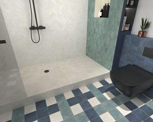 189077 GREENLAND TEAL ANTI SLIP 147X147