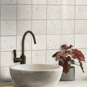 GNS Tile 1APOWHT APOLLO WHITE LIMESTONE TUMBLED 100X100