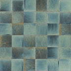Victiles Tile 1GLEBLG GLEEZE TURCHESE BLUE GLOSS 100X100MM Made in Italy