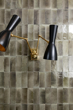 GNS Tile 1GLECHG GLEEZE GRIIGIO CHARCOAL GLOSS 100X100MM Made in Italy