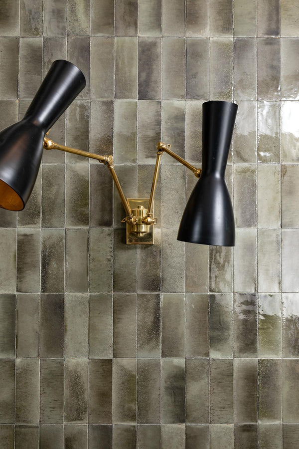 GNS Tile 1GLECHG GLEEZE GRIIGIO CHARCOAL GLOSS 100X100MM Made in Italy