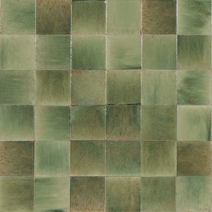 1GLEGNG GLEEZE GIADA GREEN GLOSS 100X100MM Made in Italy