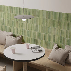 GNS Tile 1GLEGNG GLEEZE GIADA GREEN GLOSS 100X100MM Made in Italy