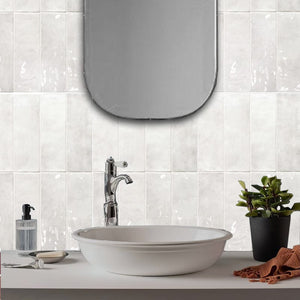 DSS Tile La Riviera Blanc Gloss Subway Tile 65X200mm Made In Spain