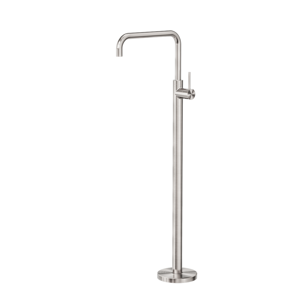 MECCA FREESTANDING BATH MIXER SQUARE SHAPE BRUSHED NICKEL (NR221903bBN)