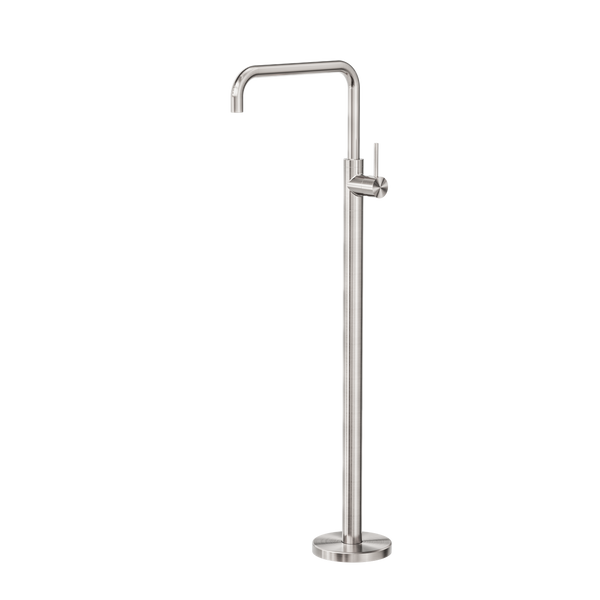 MECCA FREESTANDING BATH MIXER SQUARE SHAPE BRUSHED NICKEL (NR221903bBN)