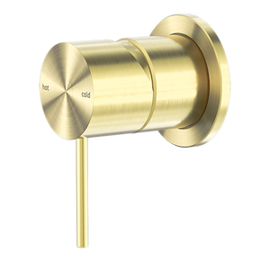 MECCA SHOWER MIXER 60MM PLATE BRUSHED GOLD (NR221911HBG)