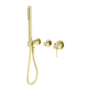 MECCA SHOWER MIXER DIVERTOR SYSTEM SEPARATE BACK PLATE BRUSHED GOLD (NR221912FBG)