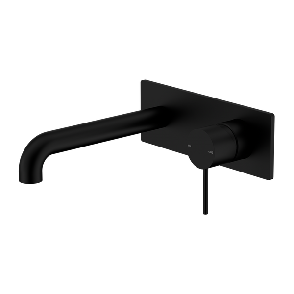 MECCA WALL BASIN/BATH MIXER 120/160/185/230/260MM MATTE BLACK