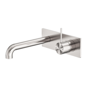 MECCA WALL BASIN/BATH MIXER HANDLE UP 120/160/185/230/260MM BRUSHED NICKEL