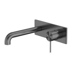 MECCA WALL BASIN/BATH MIXER 120/160/185/230/260MM GUN METAL