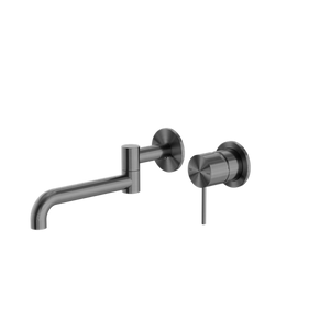 MECCA WALL BASIN/BATH MIXER SWIVEL SPOUT 225MM GUN METAL (NR221910RGM)