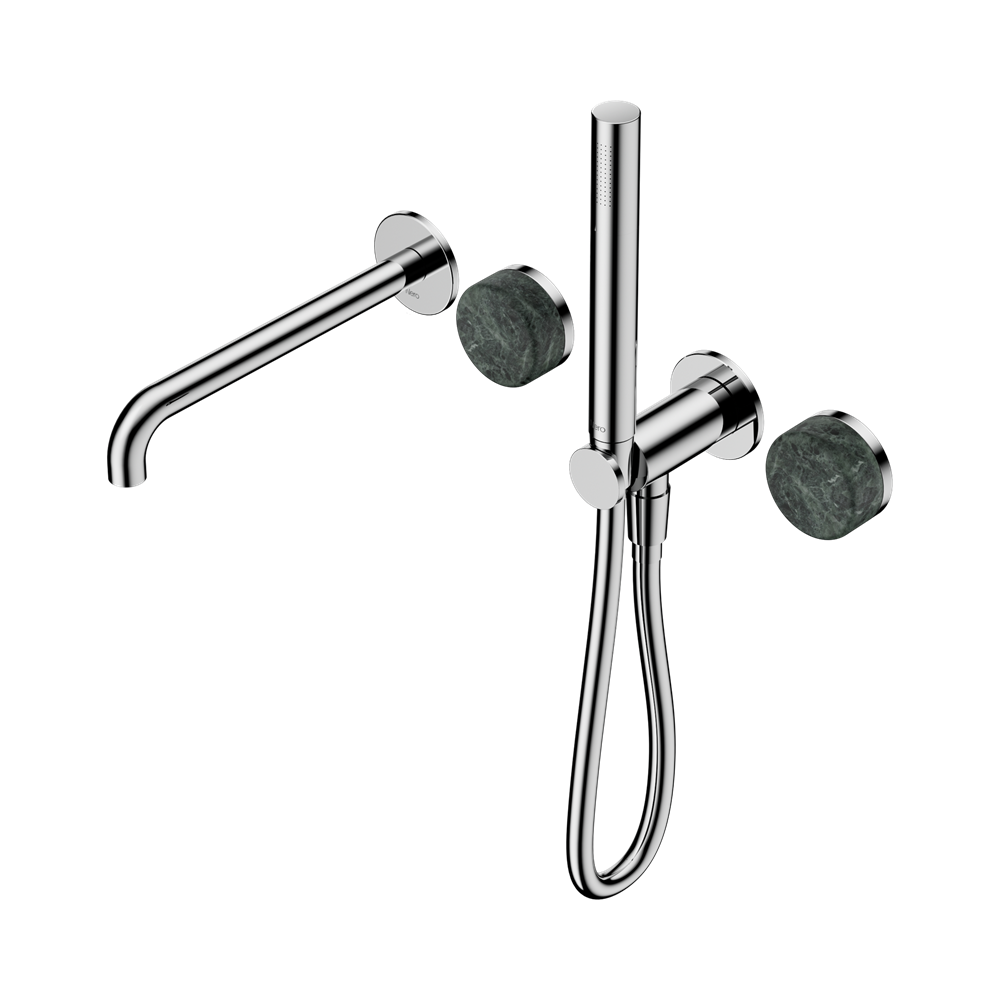 SERENITY PROGRESSIVE SHOWER SYSTEM WITH SPOUT WITH VERDE ALPI HANDLE AND SLIM SHOWER CHROME (24E008CH)
